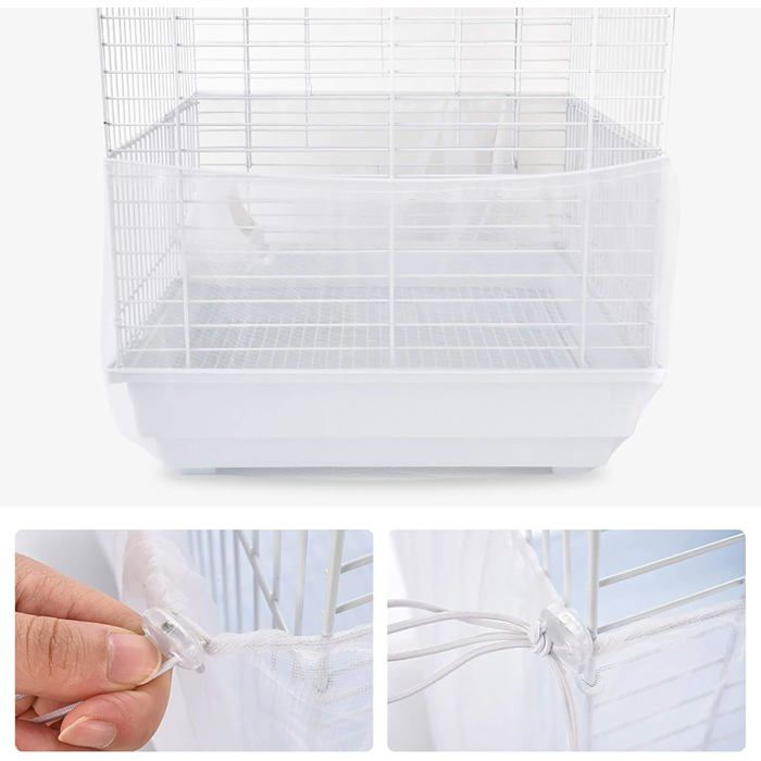 Meilleurs prix pour Couverture de Cage Housses pour Cages à Oiseaux Maille Couverture Protection Cage Mesh Pliable Flexible Contraction pour