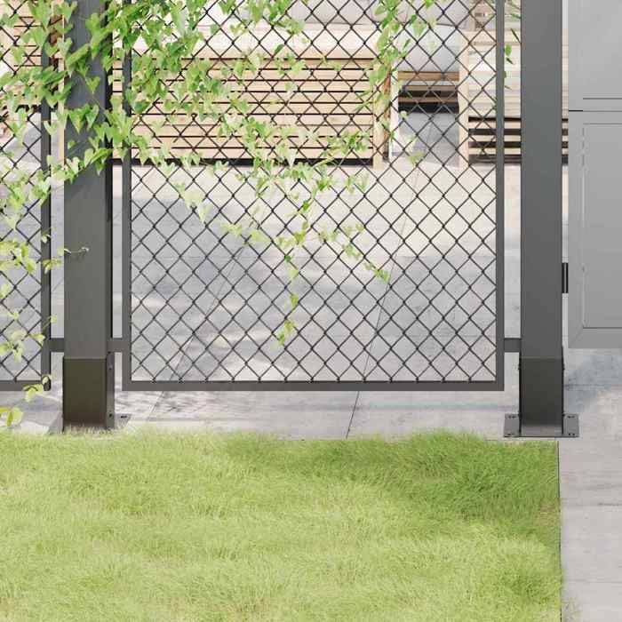 vidaXL Bases de poteau carrées 12 pcs 91x91 mm