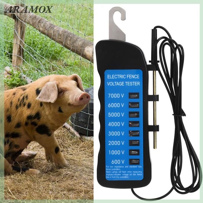 Testeur De Tension Clôture Électrique Avec Alarme Sonore – Détecteur De Défaut Portable Pour Fermes, Jardins, Animaux Et Élevage