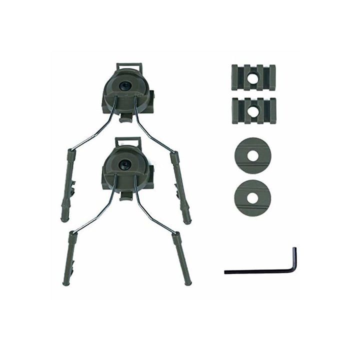 Adaptateur de rail de casque 2 pièces casque casque Rail adaptateur support ABS casque casque