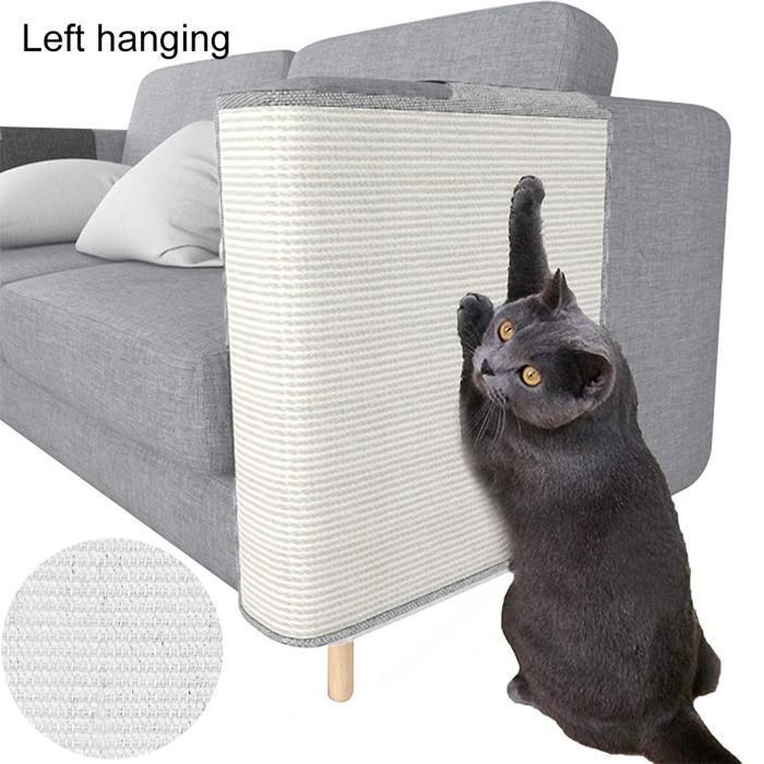 Meilleurs prix pour Protecteur de canapé en sisal naturel griffoir pour chat protection facile à installer pour meubles YYV