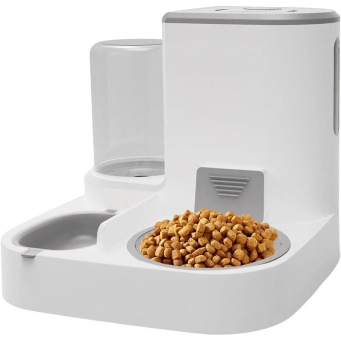 Distributeur nourriture 2 en 1 – automatique chat chien eau croquettes Label