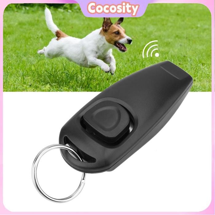 Cocosity Sifflet de dressage de chien Sifflet Clicker pour chiot et chien dressage dobéissance pour animalerie Noir