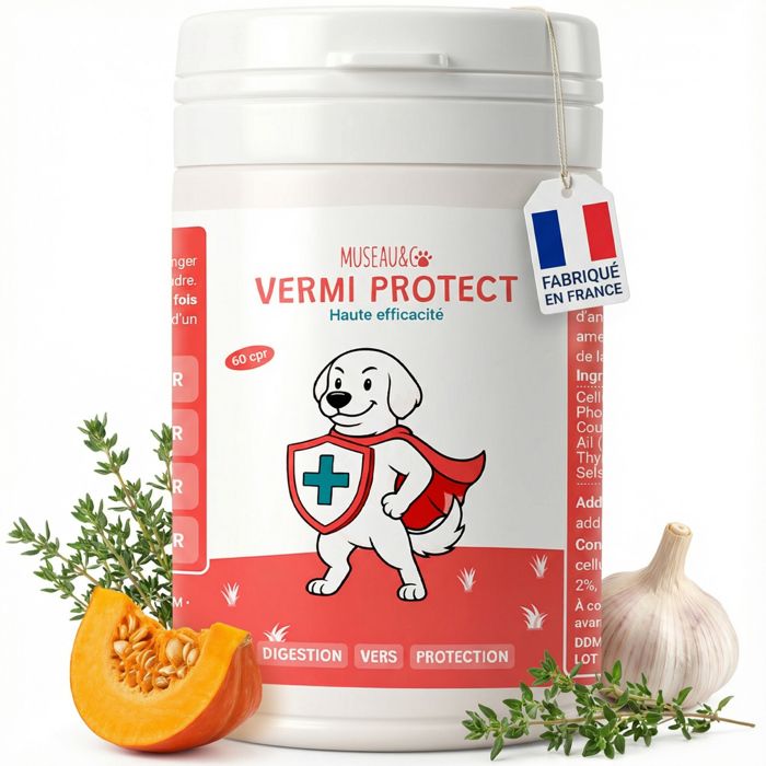 Comparer les prix de Museau & Co - Vermi Protect - vermifuge naturelle chiens et chats
