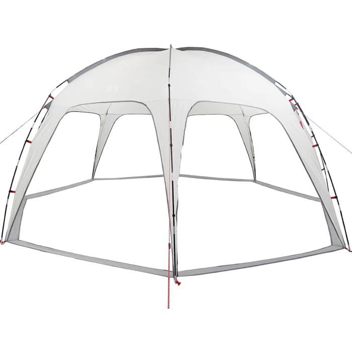 Vidaxl Tente de réception imperméable - 525x525x255 cm - Gris - Polyester avec revêtement PU - Imperméable