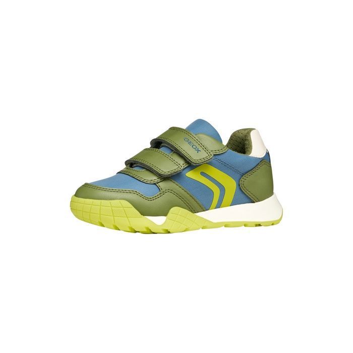 Geox Basket Basse Cuir Geox  J Ran E - Avio - Vert Clair