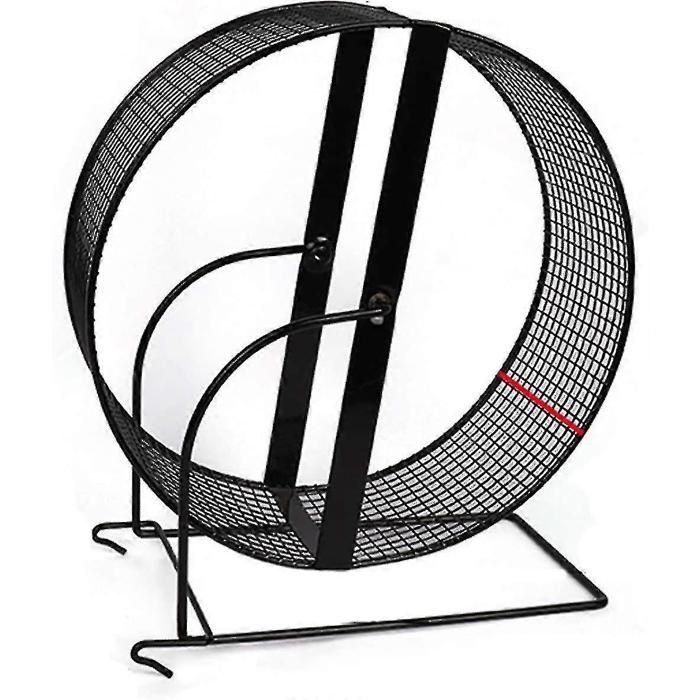 Roue dexercice silencieuse pour hamster en métal avec support facile à utiliser.