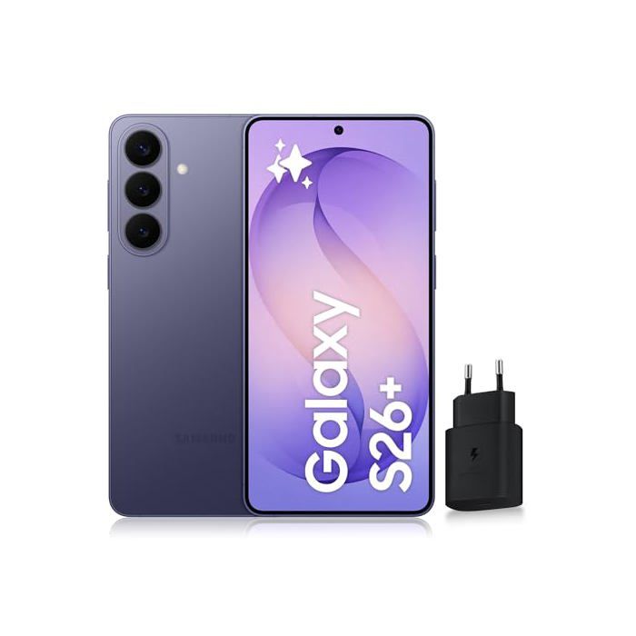 Galaxy S26+ Smartphone Android 5G avec Galaxy AI Chargeur Secteur Rapide Inclus Smartphone déverrouillé Version