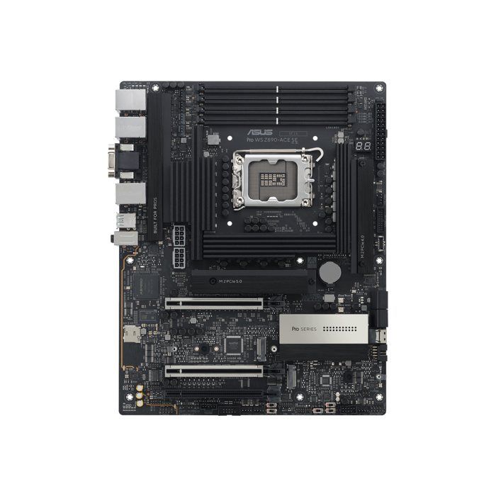 ASUS PRO WS Z890 ACE SE LGA1851 ATX MB DDR5 Thunderbolt 4 Type C ports 4xM.2 Neuf - vue 6