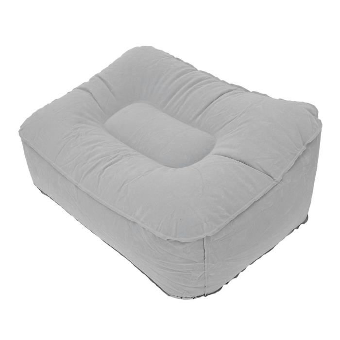 Repose Pied Gonflable Repose-Pieds Gonflable De Voyage Pour Avions, Tabouret Gonflable Ottoman (1 Pièce, Gris)[H7075 Repose Pied De Voyage Avion