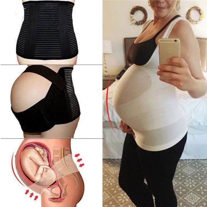 Ceinture de Grossesse Femme Enceinte, Soutien Lombaire Support Abdominal  Dos de Maternité Maintien Physiomate Bande de Ventre Accessoire Bandeau