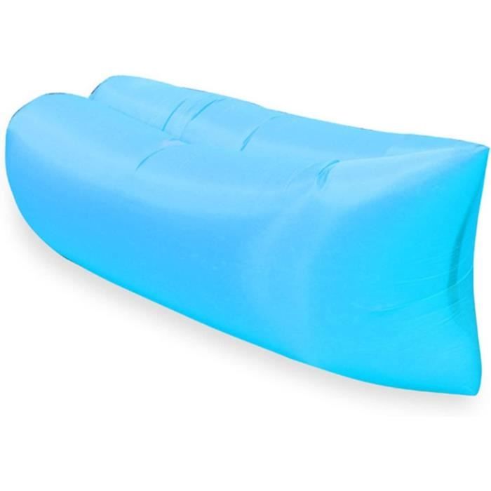 Révéler-canapé sac gonflable couchage de l'air de camping plage lit laybag canapé noir