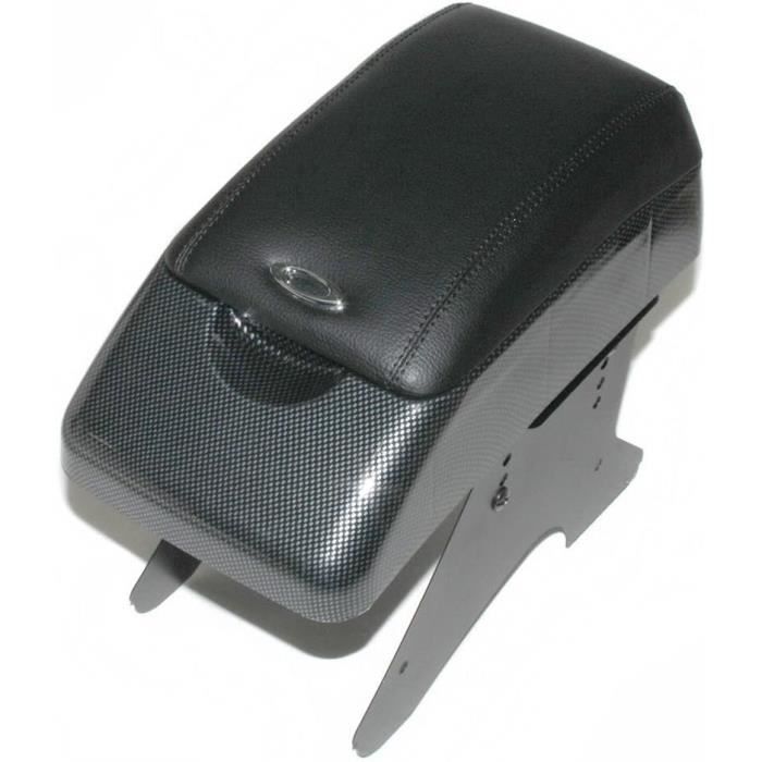 Accoudoir Central Universel Pour Voiture - Compatible Ford Fiesta, Courier, C-Max - Neuf, Noir Carbone