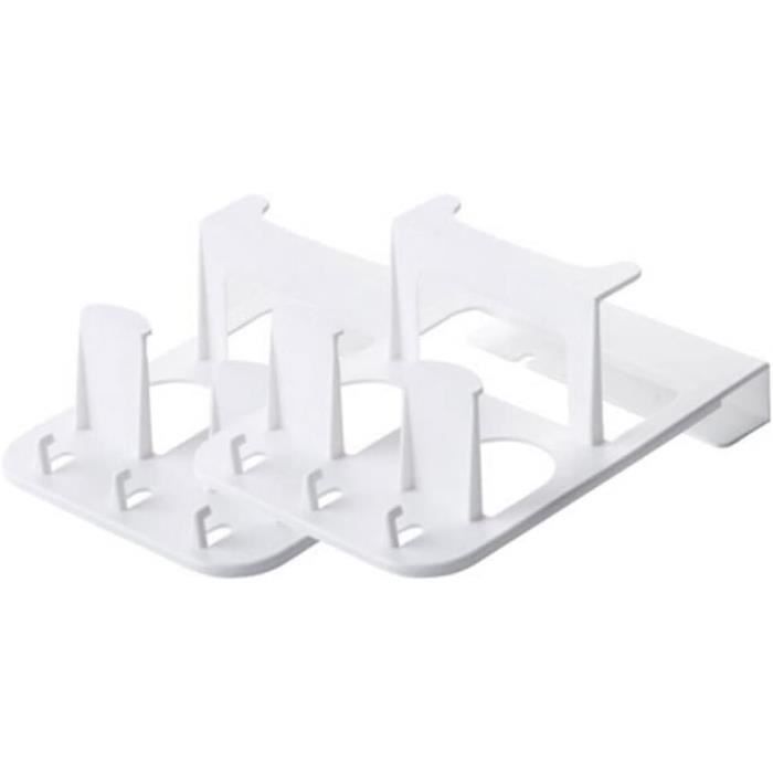 Support De Rangement Pour Plaque à Induction - Étagère Métal Noir 40x30x8 Cm - Organisateur De Cuisine Multifonction
