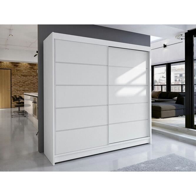 Armoire - Armoire Atlanta 153 217046 - Blanc - 180x215x58cm