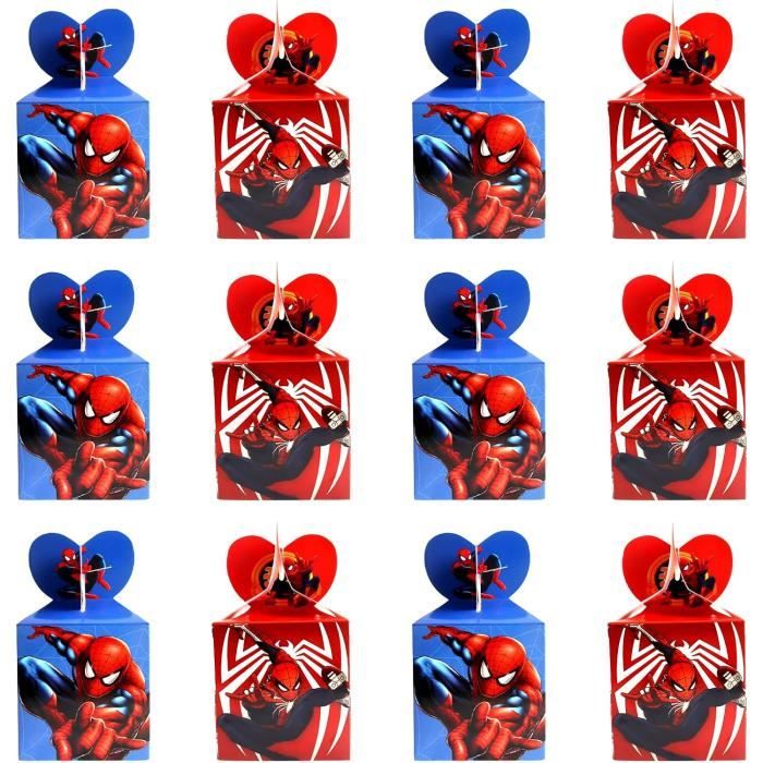 12 Pcs Sachet De Bonbon, Sachet Anniversaire Spider, Sachet Cadeau