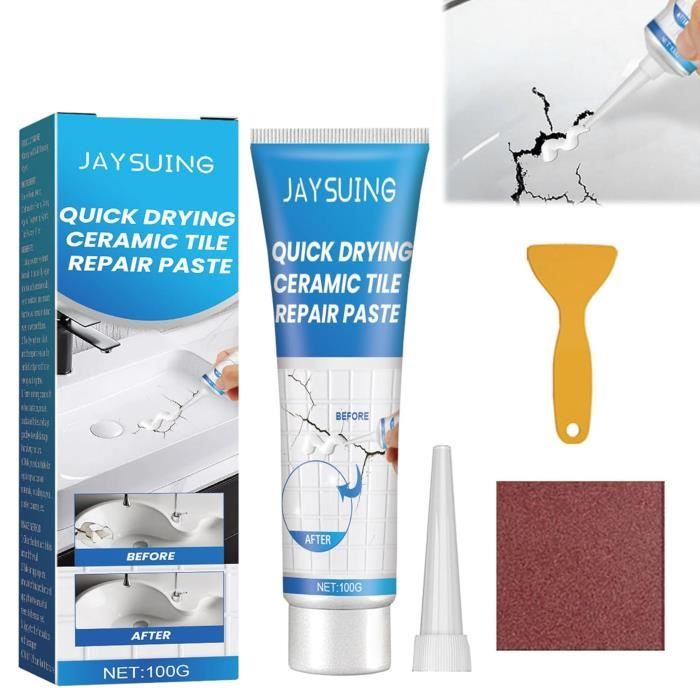 Kit Réparation Carrelage Et Baignoire DWIL - Revêtement Blanc Faible Odeur - Rénovation Salle De Bain