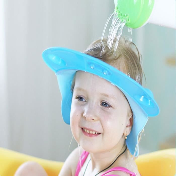 Bonnet De Bain Ajustable Pour Les Enfants Bleu Tu Cdiscount Puericulture Eveil Bebe