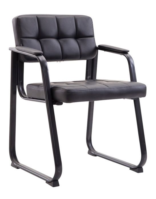 Chaise Visiteur Fauteuil De Bureau Sans Roulette Pu Noir Bur10230 Achat Vente Chaise De Bureau Noir Soldes Sur Cdiscount Des Le 20 Janvier Cdiscount
