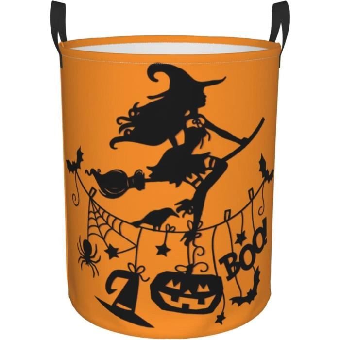Sac à Main Orange Citrouille Halloween - Nylon Résistant à L'eau - Poches Zippées - Pour école, Jeux, Déguisement