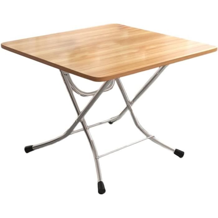 Table Murale Pliante 80x60 Cm - Bois MDF Et Pin - Charge Max 20 Kg - Pour Cuisine, Bureau, Salon - Économie D'espace