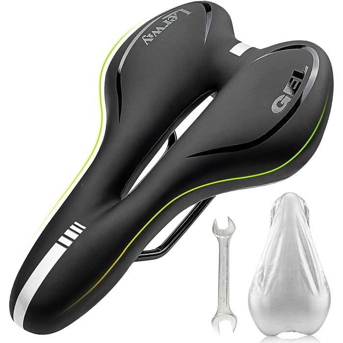 Selle De Vélo Confort Universelle, En Similicuir Marron, Pour Route Ou VTT, Neuve