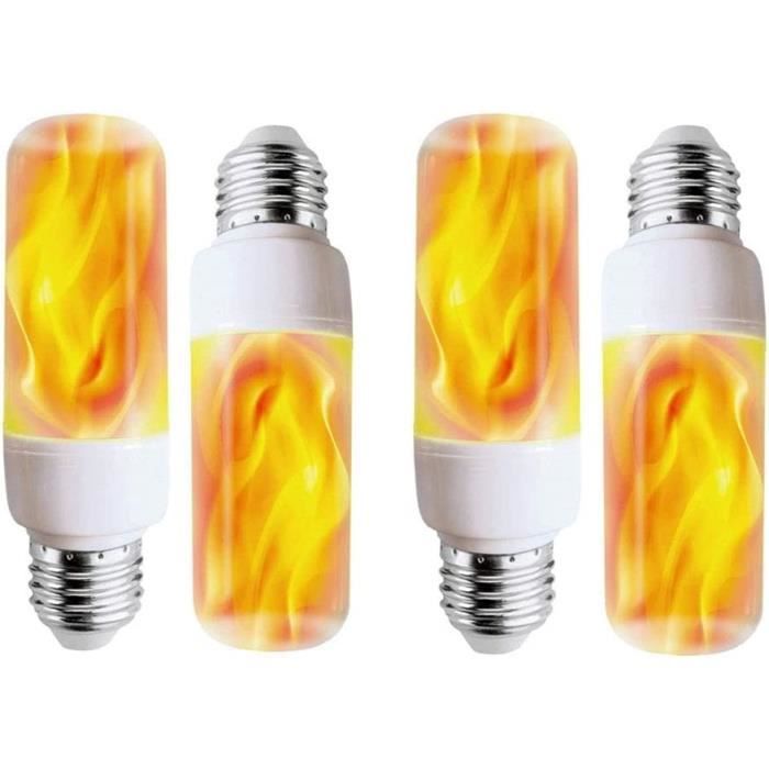Ampoule de Flamme, E27 LED Ampoule Effet Flamme avec 4 Modes d