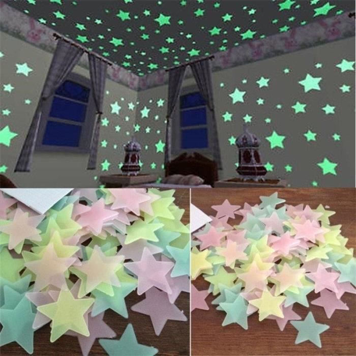 100 Pcs 3d Etoiles Obscurite Lumineuse Sticker Muraux Enfants Chambre Bebe Deco Decor Decals Stickers Vinyl Art Home Garden 100 Pcs 3d Etoiles Obscurite Lumineuse Sticker Muraux Enfants Chambre Bebe Deco Decor Decals Stickers Vinyl Art Home Garden