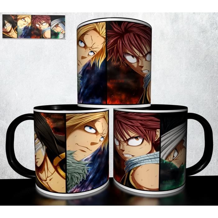 Mug Personnalisé Fairy Tail - Tasse Café Manga Anime 325ml - Céramique Blanche Neuve