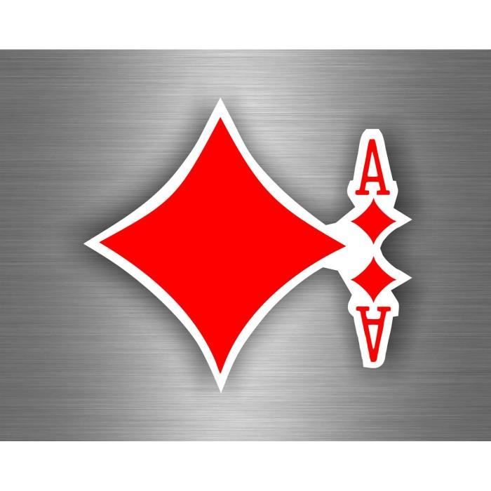 Autocollant Vinyle As De Pique, Poker, Version V1, Fabrication Espagnole