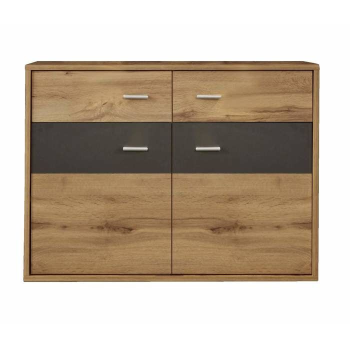 CHB Collection Meuble à chaussure Chêne/gris 90/66/35 Cdiscount Maison