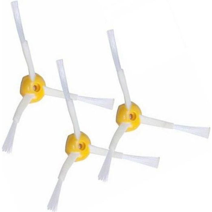 550 531 532 540 555 534 520 vhbw Set de brosses lat/érales de rechange 3 bras pour iRobot Roomba 500 560 530 535 510 562.