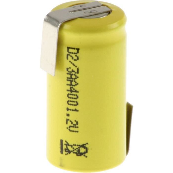 Pile rechargeable spéciale 2/3 LR6 Mexcel D-2/3AA400 NS2/3AA400-LF