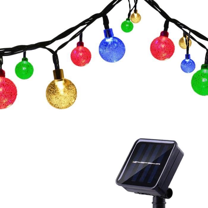 Guirlande Solaire Extérieure avec Ballon 6 5M 30 LED Guirlande Lumineuse Solaire Etanche 8 modes déclairage Lampe Décorativ[398]