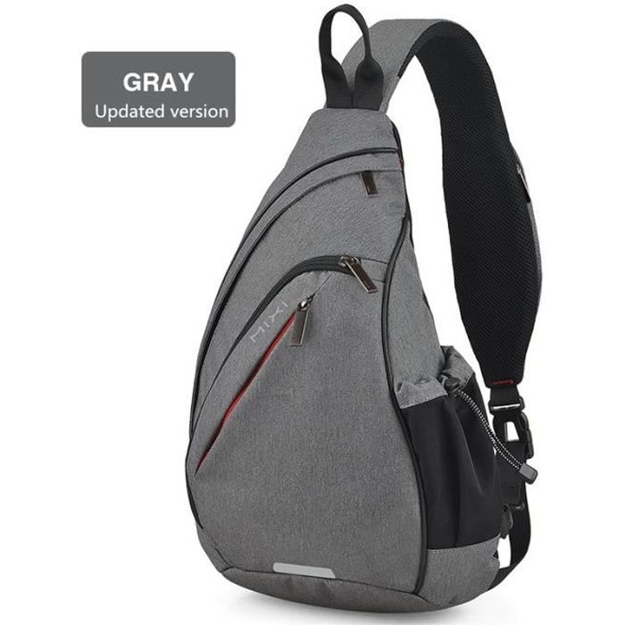 Sac a Dos Mixi hommes sac a dos a bandouliere un sac a bandouliere garcons etudiant sac d ecole Type Gray 17 pouces Cdiscount Bagagerie Maroquinerie