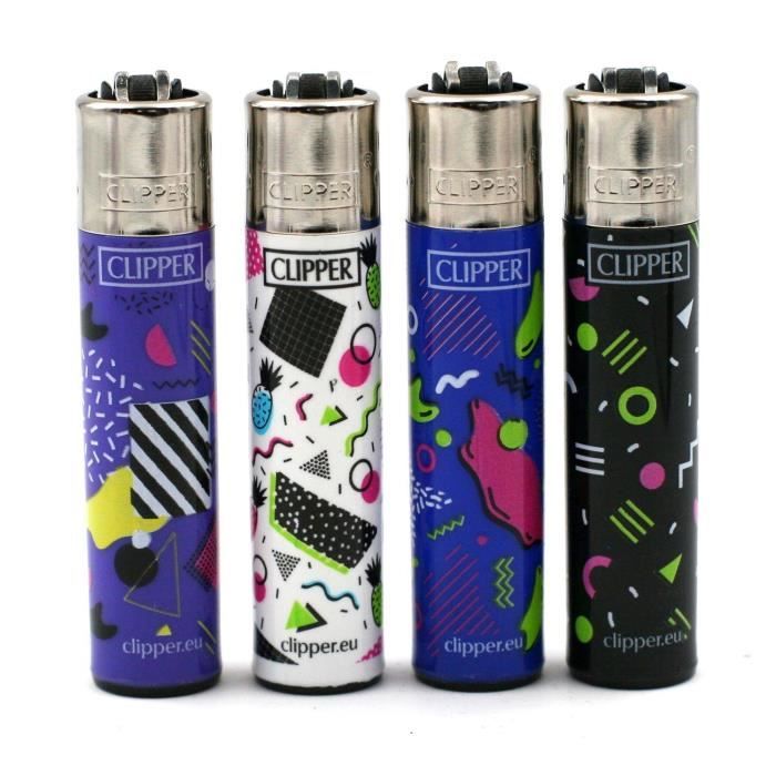 Lot de 4 Briquets Clipper Décors The 80s Mix 2C - Cdiscount Au quotidien