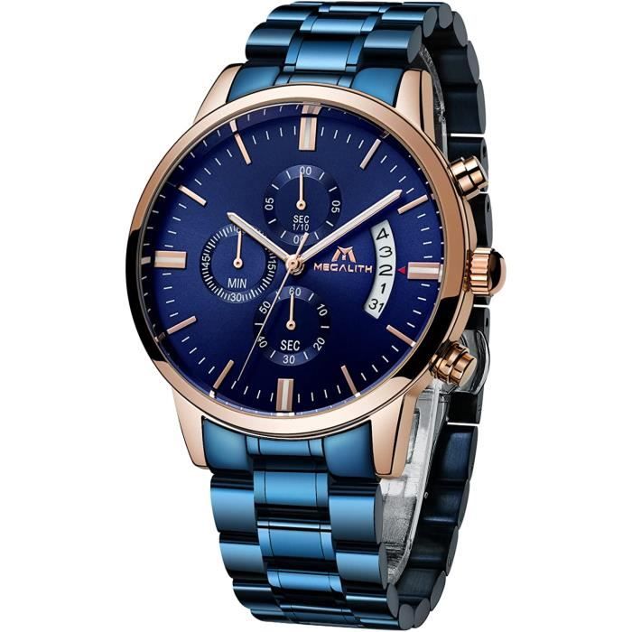 Montre étanche acier homme - MONTRES HOMME/Montres sport