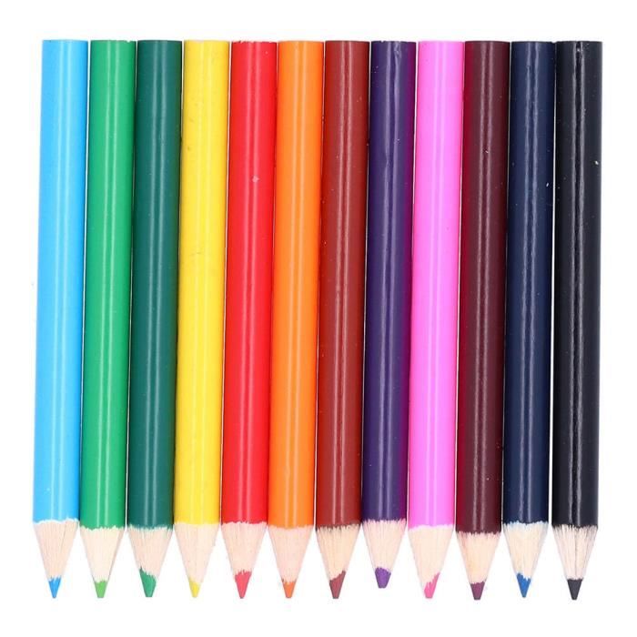 Qiilu Crayon de couleur enfant 12 couleurs école bureau graffiti crayon de  couleur en bois enfants peinture dessin crayon - Cdiscount Beaux-Arts et  Loisirs créatifs