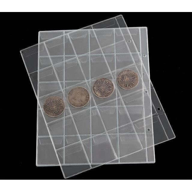 GUE Album De Collection De Pièces Livre De Porte-monnaie Portable Léger En PVC Résistant à L