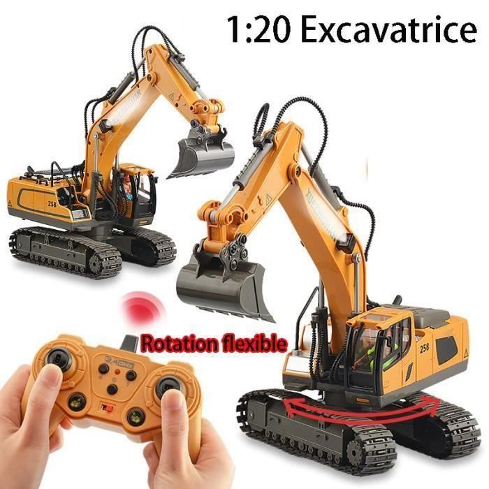 ZWOOS Pelleteuse RC 14 Canaux 2,4GHz – Échelle 1/16, Sons Et Lumières – Dès 3 Ans