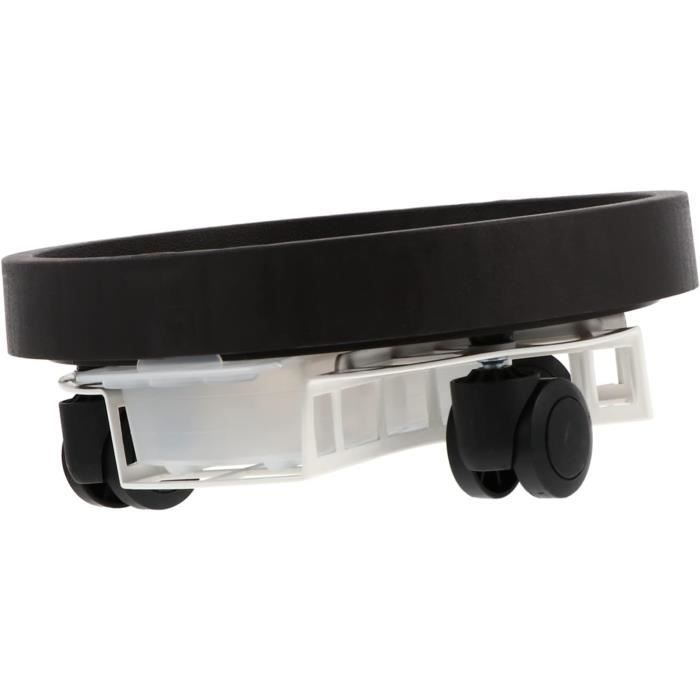MYVVKIA Support Rond Pour Plantes En Pot Sur Roulettes, Soucoupe Pour Pot De Fleurs Mobile Et Robuste, Plateau Roulant Pour Jardin Intérieur Et Extérieur, Blanc, 30 Cm