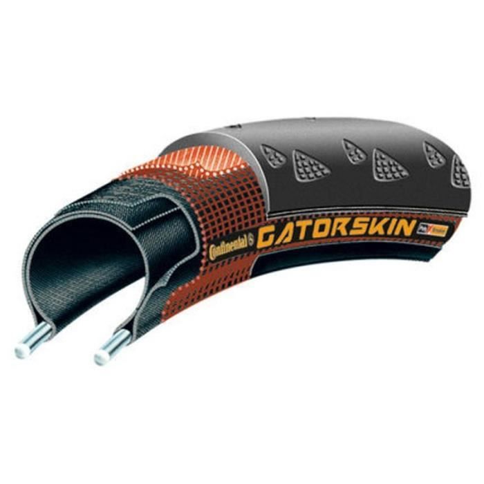 Pneu de vélo route Continental Cycle Tyre Gatorskin 700 23 noir - Mixte - Adulte - Caoutchouc