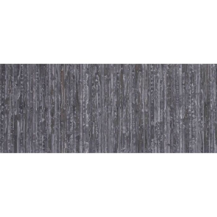 Tapis en bambou à lattes et ganse rouge 133x180 - Maison