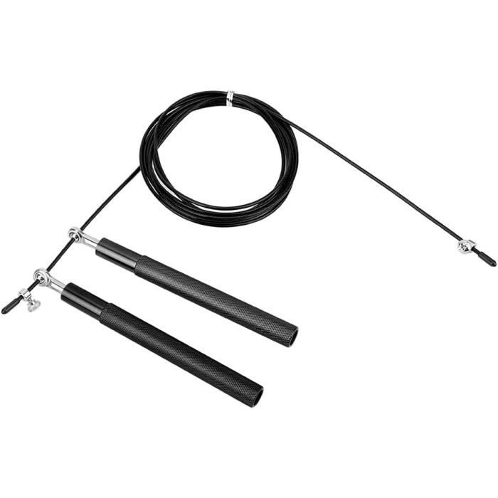 Corde à Sauter Professionnelle En Alliage D'aluminium - Longueur 3m Réglable - Fitness Et Perte De Poids