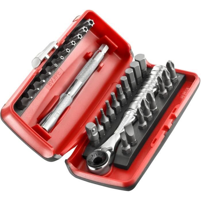 Coffret d'embouts 1/4 31 pièces - FACOM - R.PEJ31PB