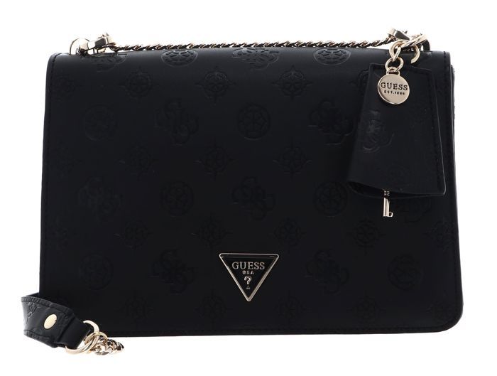 Sac Bandoulière Femme TOM TAILOR Sansa Flap Bag Sans Zip - Noir - Taille S - Fermeture Magnétique