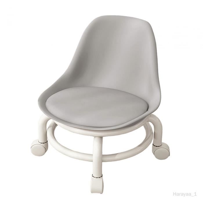 Tabouret Roulant Sur Roulettes WEYE - Bureau Salon - Rose - Siège