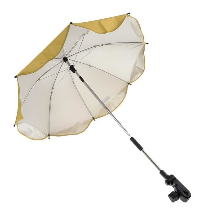 Parasol En Papier Huilé Jaune Pour Jardin - Diamètre 2 M, Hauteur 2,4 M, Protection UV, Décoratif