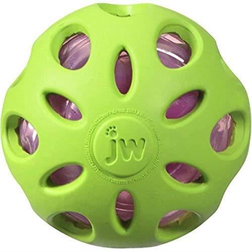 Balle - JW - Crackle Ball Medium - Caoutchouc - Vert - Pour Chiens Balle - JW - Crackle Ball Medium - Caoutchouc - Vert - Pour Chiens