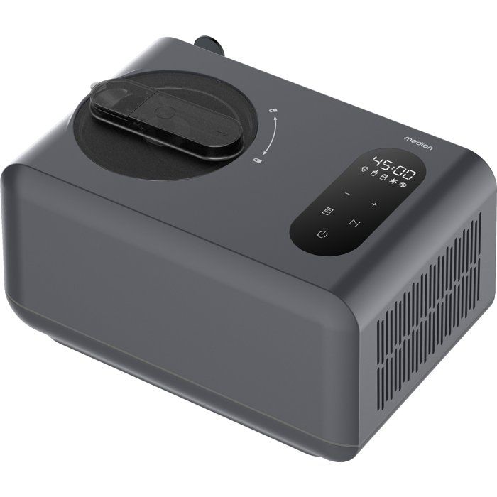 Machine à glaces - MEDION - MD 100087 - 15 L - Avec compresseur - Fonctions : glace yaourt et slushies - 150 W - LED
